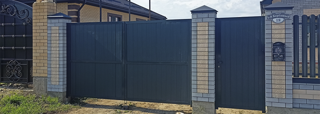 Въездные ворота в Туапсе под ключ